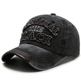Cotton Retro Letter Baseball Gym Cap