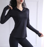 Heart Yoga Fitness Mesh Thumb Hole Hoodie