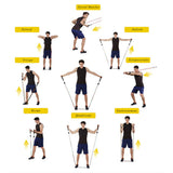 11PCS Resistance Band Set Pull Exercise