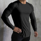 Cotton Muscle Exercise Long Sleeve Tee
