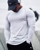 Cotton Muscle Exercise Long Sleeve Tee