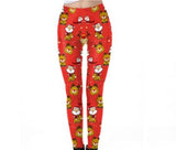 Christmas Elk Yoga Leggings