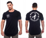 Gym Bulking Curved Hem Training T-Shirt