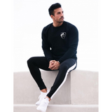 Cotton Gym Stripe Skinny Sweatpants