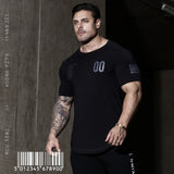 Gym Bulking Curved Hem Training T-Shirt