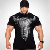 Cotton Casual Gym Muscle Training T-Shirt