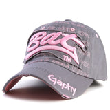 Gym Baseball Distressed Snapback Cap