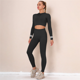 Crop Top + Leggings Yoga Fitness Suit