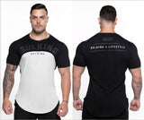 Gym Bulking Curved Hem Training T-Shirt