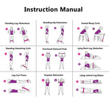 5 Yoga Pilates Training Resistance Rubber Bands