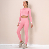 Crop Top + Leggings Yoga Fitness Suit