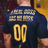Gym Bulking Curved Hem Training T-Shirt