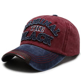 Cotton Retro Letter Baseball Gym Cap