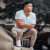 Cotton Gym Stripe Skinny Sweatpants