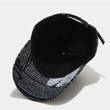 Retro Newspaper Pattern Baseball Cap