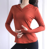 Heart Yoga Fitness Mesh Thumb Hole Hoodie