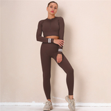 Crop Top + Leggings Yoga Fitness Suit