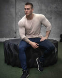 Cotton Muscle Exercise Long Sleeve Tee