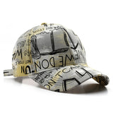 Graffiti Pattern Gym Training Baseball Cap