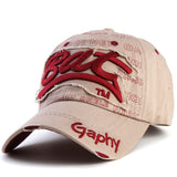 Gym Baseball Distressed Snapback Cap