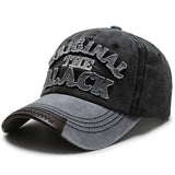 Cotton Retro Letter Baseball Gym Cap
