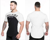 Gym Bulking Curved Hem Training T-Shirt