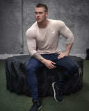 Cotton Muscle Exercise Long Sleeve Tee