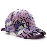 Graffiti Pattern Gym Training Baseball Cap