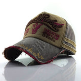 Distressed Cotton Retro Gym Baseball Cap