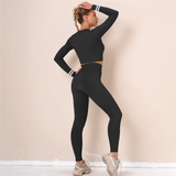 Crop Top + Leggings Yoga Fitness Suit