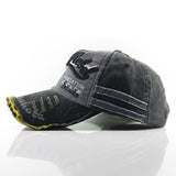 Distressed Cotton Retro Gym Baseball Cap