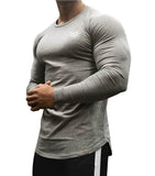 Cotton Muscle Exercise Long Sleeve Tee