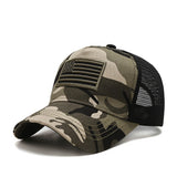 US Flag Summer Mesh Baseball Cap