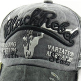 Distressed Cotton Retro Gym Baseball Cap