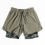 Camo Running 2 In 1 Workout Shorts