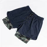 Camo Running 2 In 1 Workout Shorts