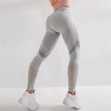 High Waist Seamless Yoga Fitness Leggings Gray