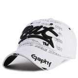 Gym Baseball Distressed Snapback Cap