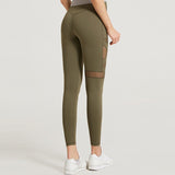 Mesh Patch Design Fitness Leggings