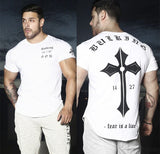 Cotton Casual Gym Muscle Training T-Shirt