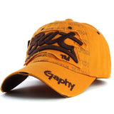 Gym Baseball Distressed Snapback Cap