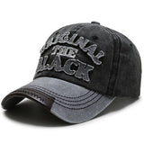 Cotton Retro Letter Baseball Gym Cap
