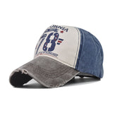 Vintage Distressed San Francisco 78 Baseball Gym Cap Navy Blue