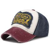 Distressed Washed Look Retro Baseball Cap