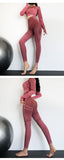 Woman Seamless Yoga Power Set Red