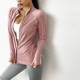 Autumn Sport Thumb Hole Jacket Pink