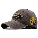 100% Washed Denim Baseball Snapback Unisex Cap Brown