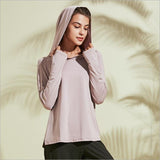 Hooded Loose Fit Training Running T-Shirt Pink