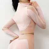 Autumn Thumb Hole Fitness Crop Top
