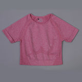 Trendy Seamless Yoga Fitness Top Pink